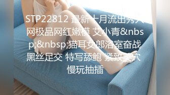 STP22812 最新十月流出秀人网极品网红嫩模 艾小青&nbsp;&nbsp;猫耳女郎浴室奋战黑丝足交 特写舔鲍 紧致美穴 慢玩抽插