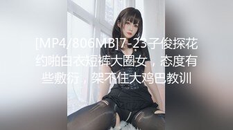 [MP4/806MB]7-23子俊探花约啪白衣短裤大圈女，态度有些敷衍，架不住大鸡巴教训