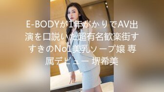 E-BODYが1年がかりでAV出演を口説いた超有名歓楽街すすきのNo1美乳ソープ嬢 専属デビュー 堺希美